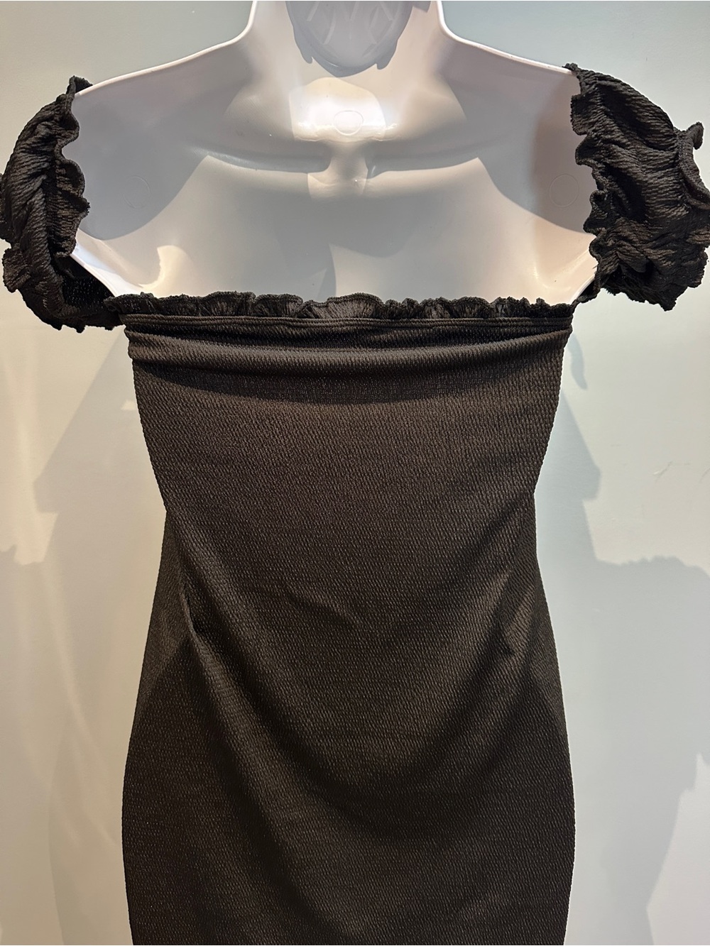Mapale Black Off-Shoulder Dress Large New with Tags - Picture 9 of 13